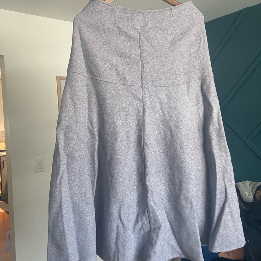 OGL Classic Gray A-Line Skirt (Wool-like)